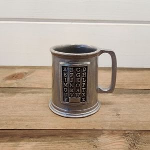 VTG Wilton Armetale Pewter Alphabet Cup